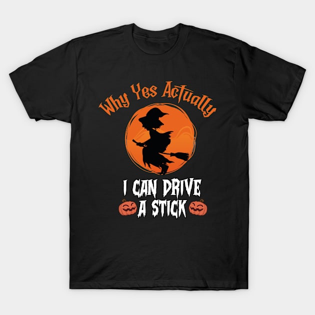 Why Yes Actually I Can Drive A Stick T-Shirt by Crazy Shirts For All